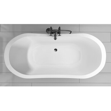 Akmens masės vonia Vispool Impero 1950x900 mm, balta 3