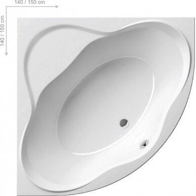 Akrilinė kampinė vonia NewDay 1