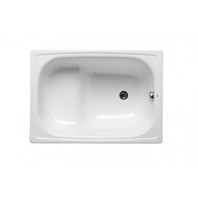 CONTESA plieninė vonia 100x70 cm, sėdimoji, balta