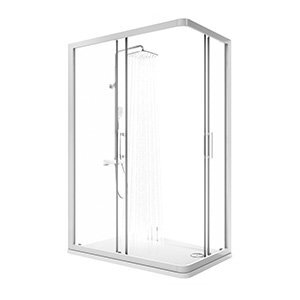 Dušo durys 10° 10DP2 ( į nišą arba kartu su stacionaria sienele 10PS)