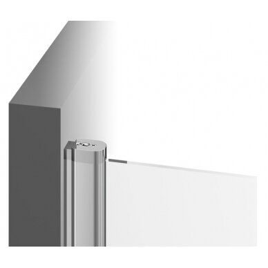 Dušo durys  Chrome CRV2 (su nejudama sienele arba durimis) 6