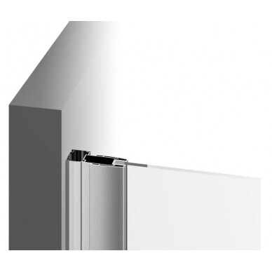 Dušo durys Pivot PDOP1( į nišą arba kartu su stacionaria sienele )