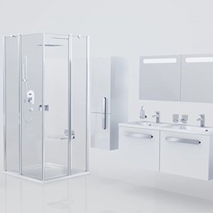 Dviejų dalių varstoma vonios sienelė 1