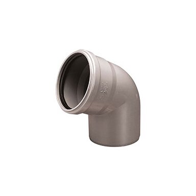 Kanalizacijos alkūnė PVC 110x67