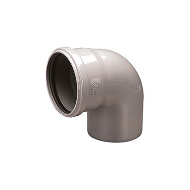 Kanalizacijos alkūnė PVC 50x88