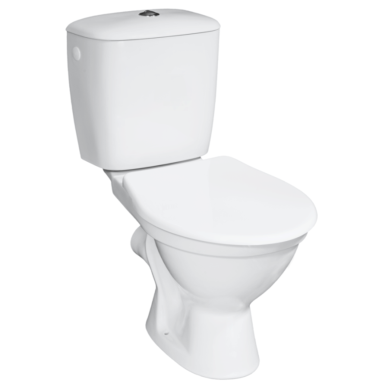 Kombinuotas WC NORMA su termoplastiko dangčiu, horizontalus, 3/6 ltr, vand. įvad. iš šono, baltas Kombinuotas WC NORMA su termoplastiko dangčiu, horizontalus, 3/6 ltr, vand. įvad. iš šono, baltas
