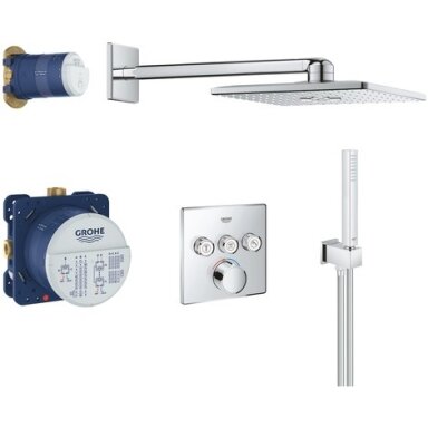 Potinkinė termostatinė dušo sistema SmartControl Perfect, 3 valdikliai Potinkinė termostatinė dušo sistema SmartControl Perfect, 3 valdikliai