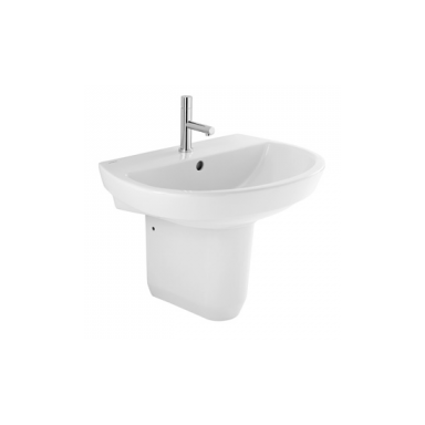 Praustuvas Easy 500x425x190 mm su 1 anga maišyt., tvirtinimo kompl., baltas
