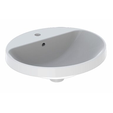 Praustuvas įleidžiamas VariForm 50 cm, ovalus, baltas