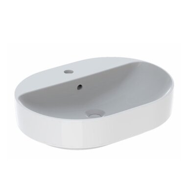 Praustuvas pastatomas VariForm 60 cm, elipsės formos, baltas