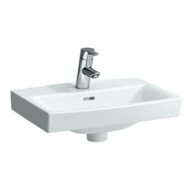 Praustuvas PRO NORDIC 50x36, su 1 anga maišytuvui, baltas Praustuvas PRO NORDIC 50x36, su 1 anga maišytuvui, baltas