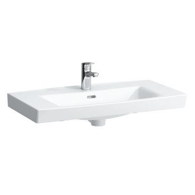 Praustuvas PRO NORDIC 80x42, su 1 anga maišytuvui, baltas Praustuvas PRO NORDIC 80x42, su 1 anga maišytuvui, baltas