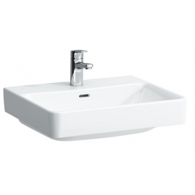 Praustuvas PRO S 550x465 su 1 skyle maišytuvui, baltas Praustuvas PRO S 550x465 su 1 skyle maišytuvui, baltas