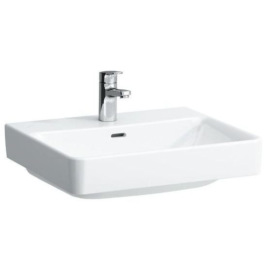 Praustuvas PRO S 550x465 su 1 skyle maišytuvui, baltas Praustuvas PRO S 550x465 su 1 skyle maišytuvui, baltas