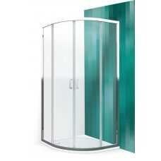 Pusapvalė dušo kabina LLR2/900, R 550, prof. brillant, stikl. transparent