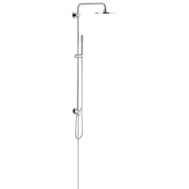Rainshower System dušo sistema su diverteriu (stacionari galva Ø210, alkūnė 450mm, rankinis dušas) be maišytuvo
