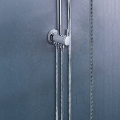 Rainshower System dušo sistema su diverteriu (stacionari galva Ø210, alkūnė 450mm, rankinis dušas) be maišytuvo 4