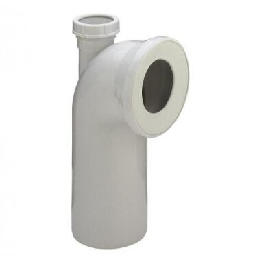 WC pajungimo alkūnė 90* su 50 mm pajungimo atšaka, 100x230x50